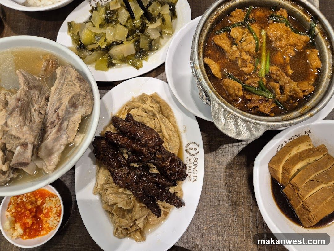 Dish Spread at Song Fa Restaurant