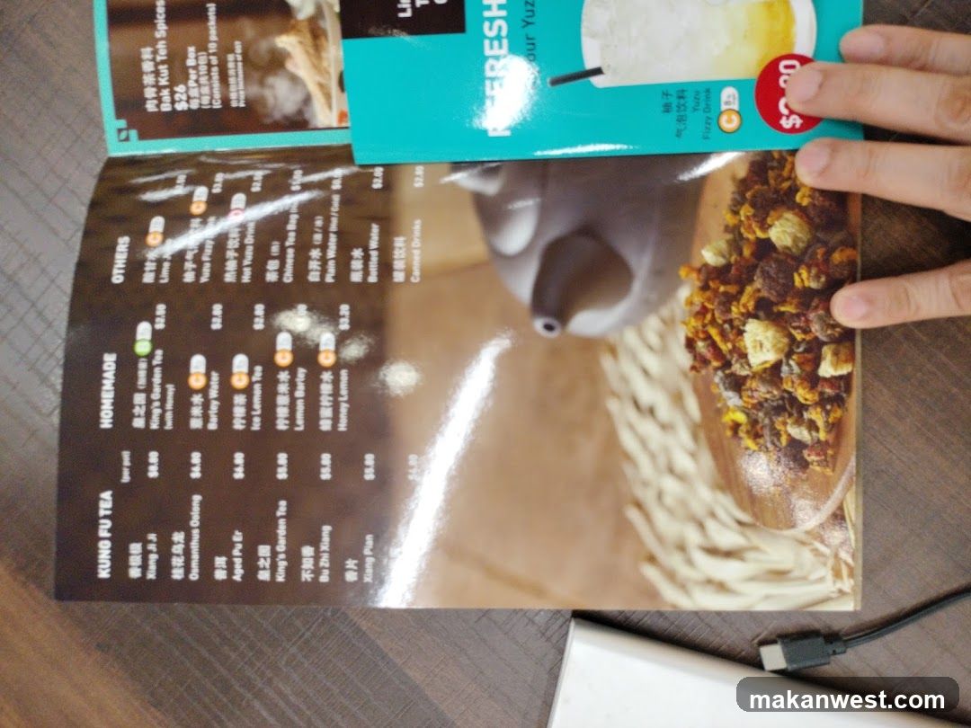 Tea Menu Catalog