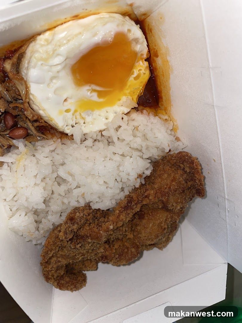 Fried Chicken Rice Bowl with Egg