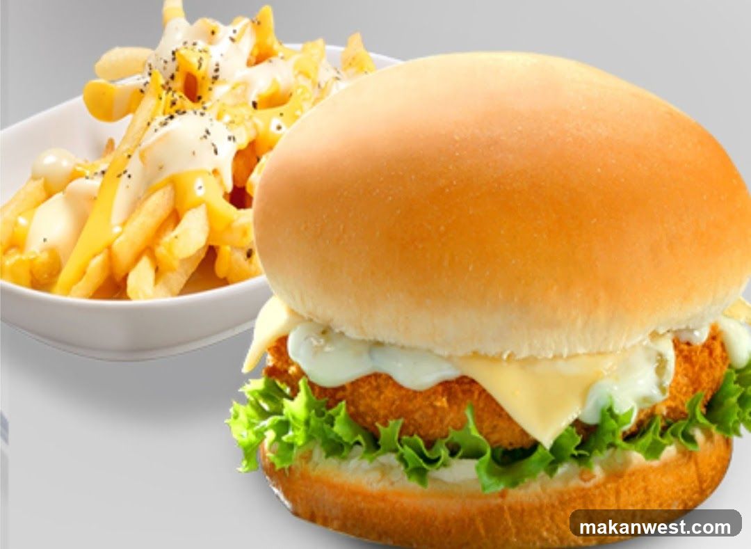 Burger and Fries Meal