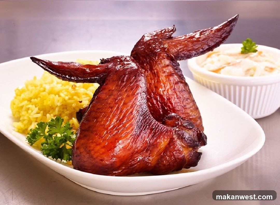 Roasted Chicken with Rice and Side Dish