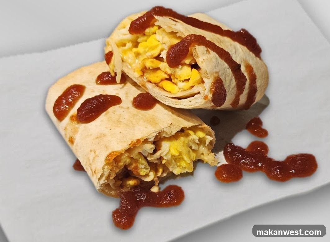 Breakfast Burrito with Sauce