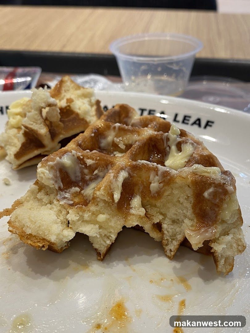Waffle with Butter and Syrup