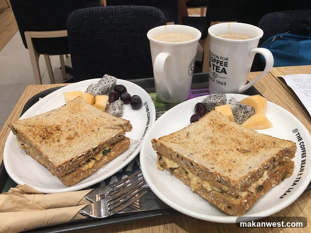Coffee and Sandwich Meal