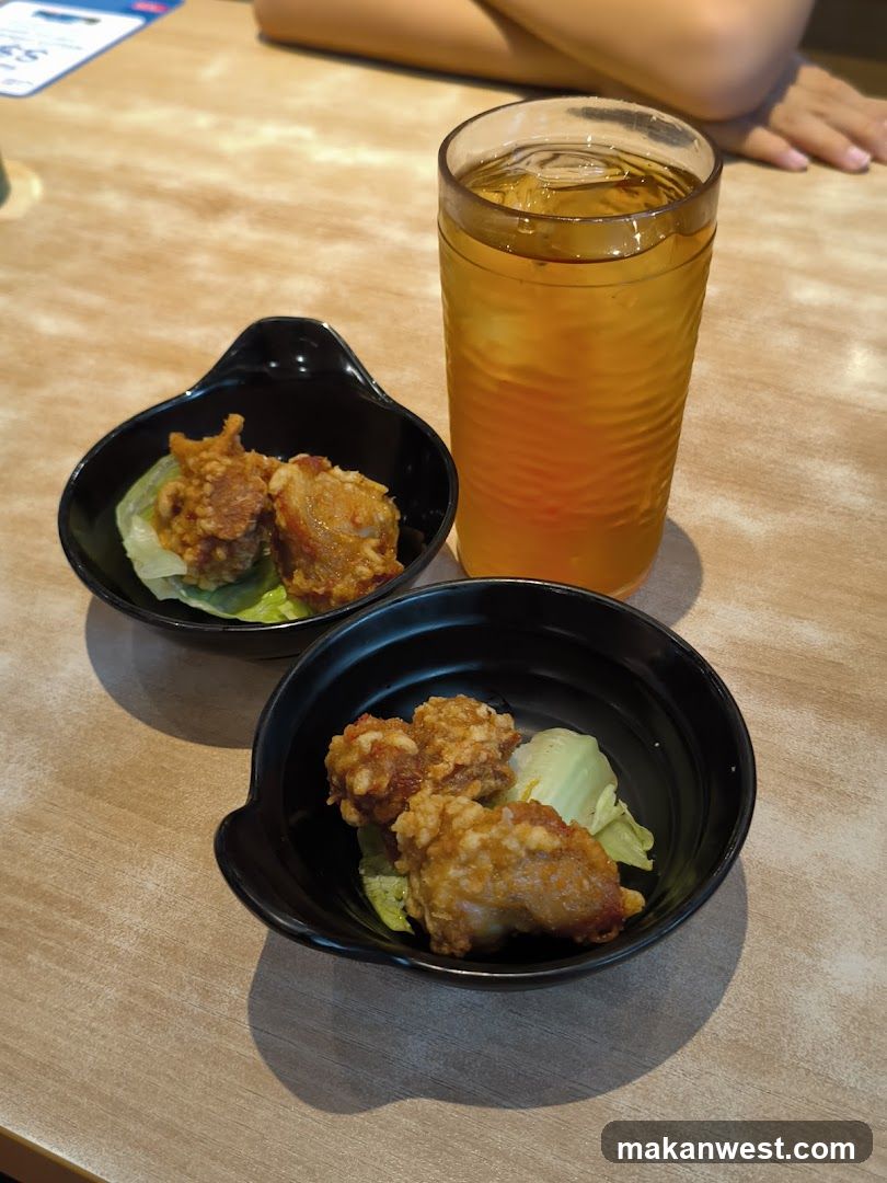 Fried Chicken and Drink on Table