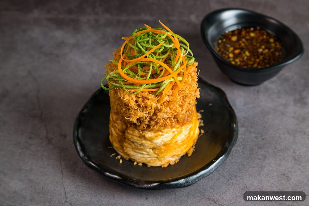 Pork Belly Tower with Garnish