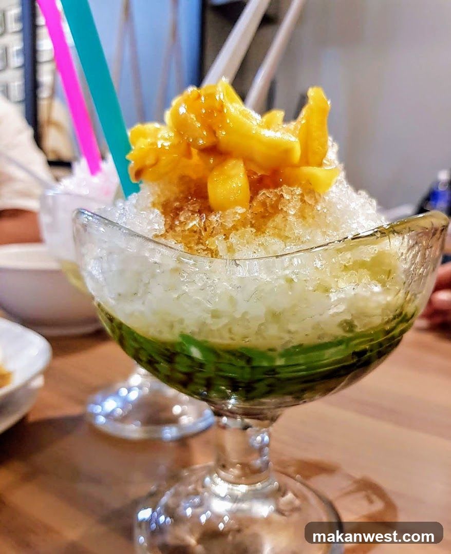 Mango Shaved Ice Dessert