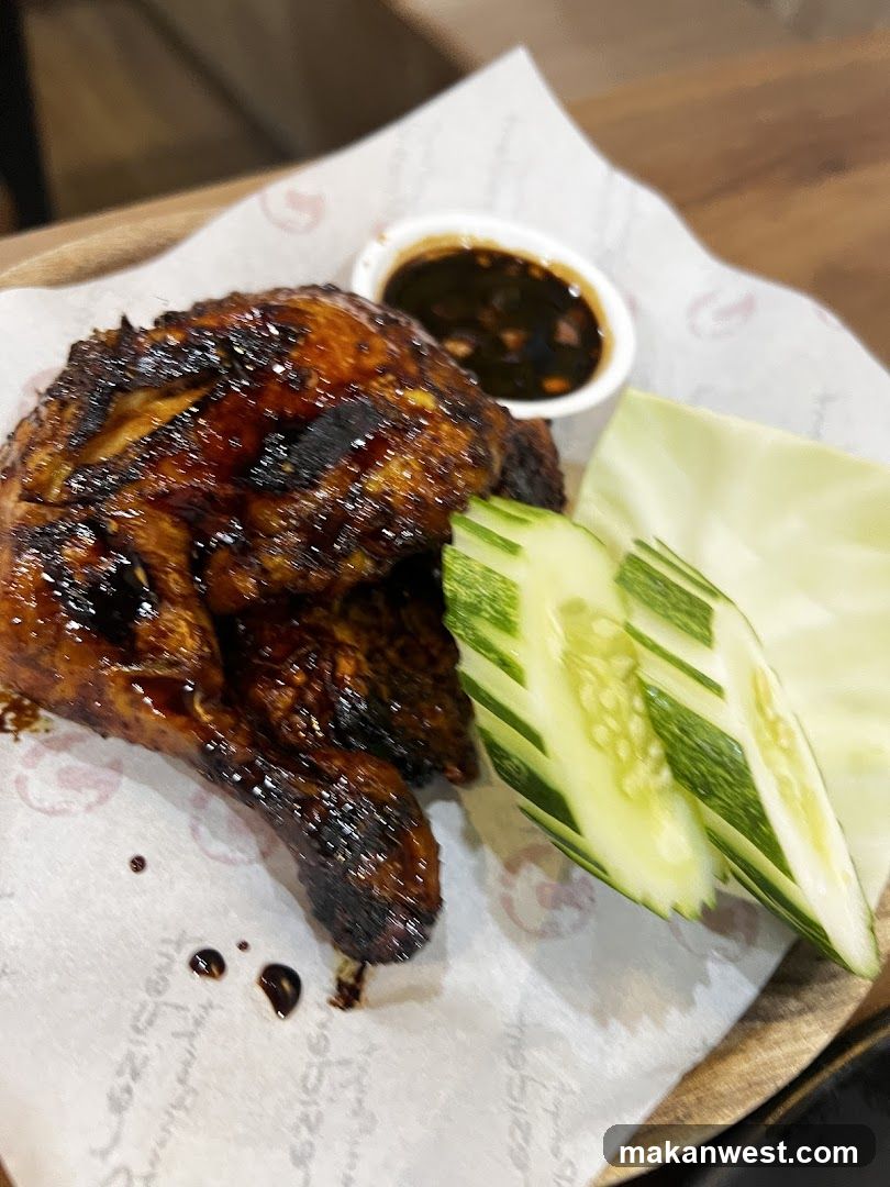 Grilled Chicken with Cucumber and Sauce