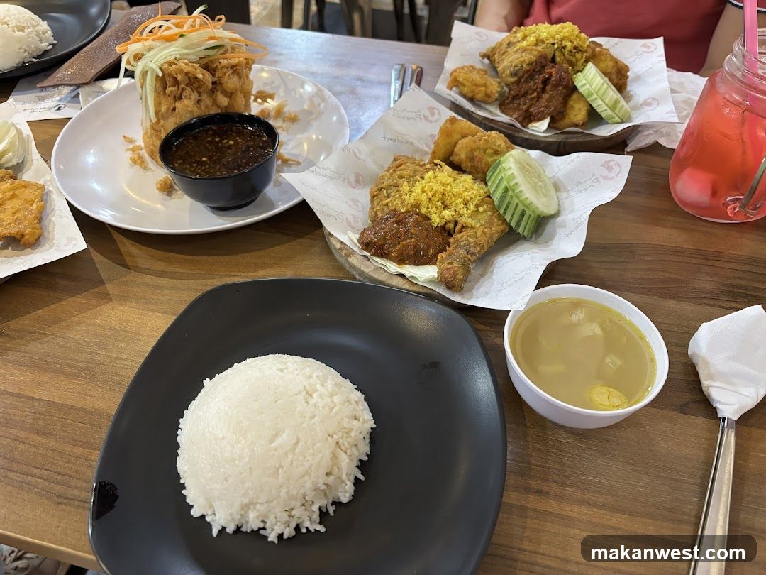 Fried Chicken and Rice Meal