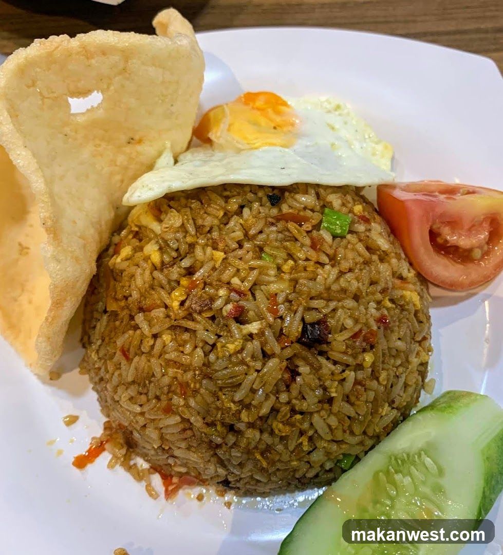 Fried Rice with Fried Egg and Side Dishes