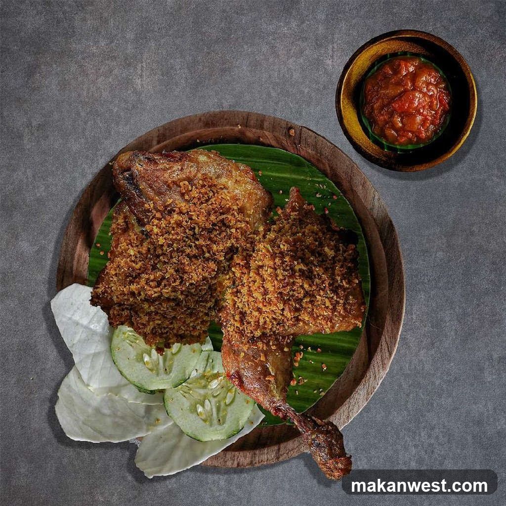 Baked Chicken with Sambal and Cucumber