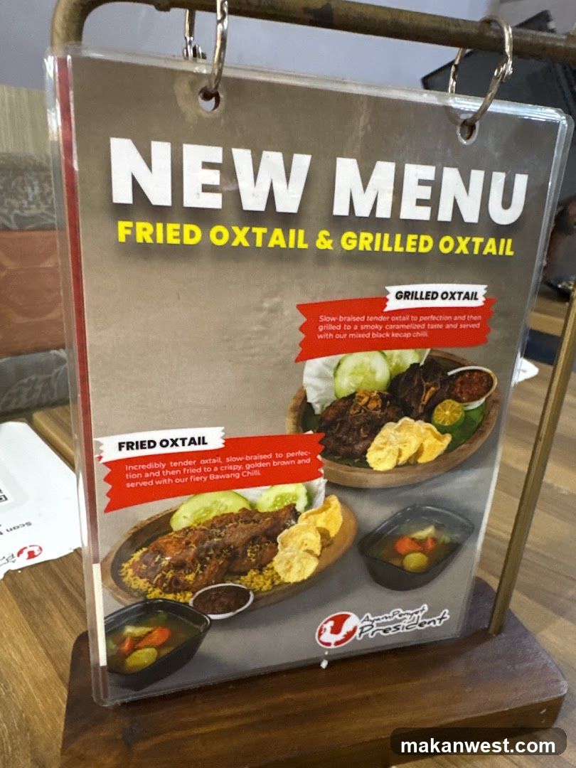 New Menu Sign