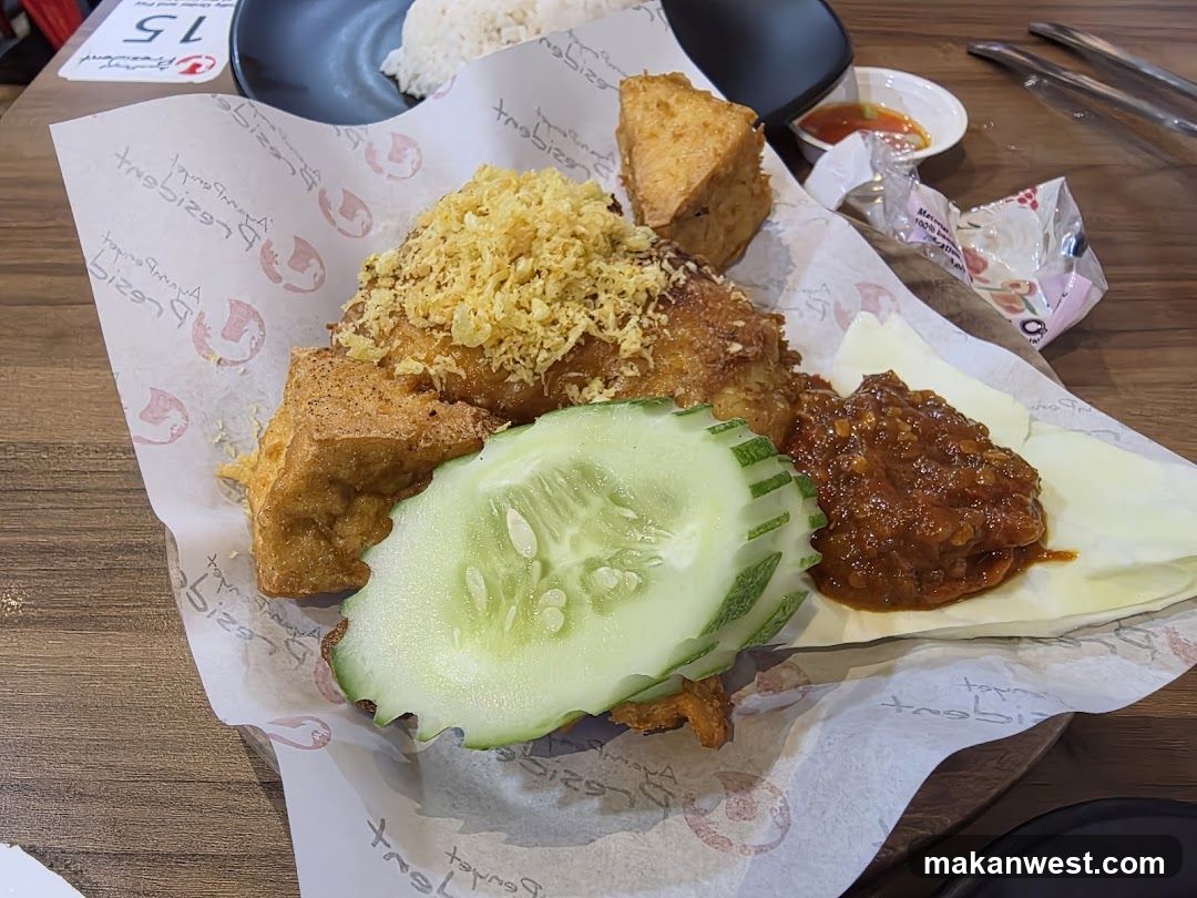 Fried Chicken and Rice Meal