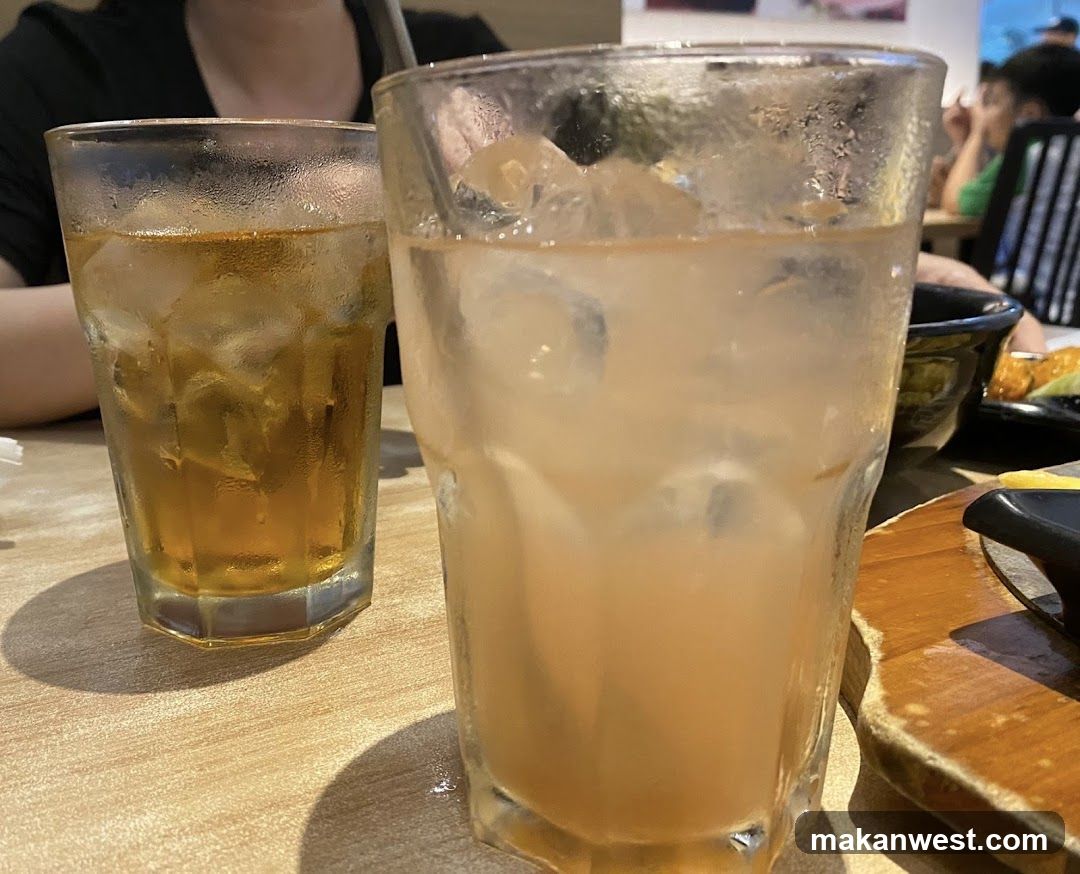 Iced Drinks at a Restaurant
