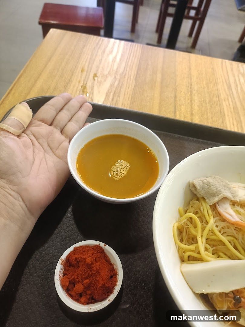 Noodle Meal with Soup and Spice