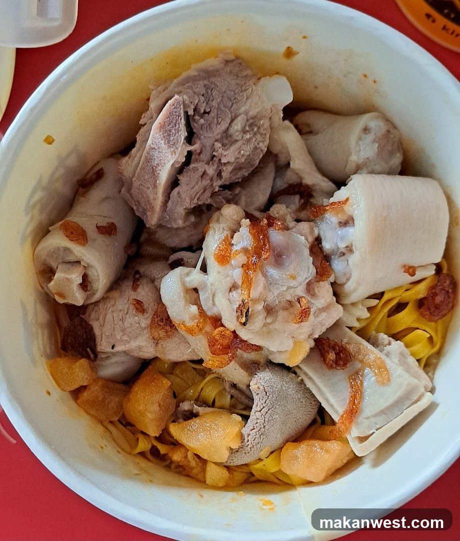 Bowl of Noodles with Meat and Tofu