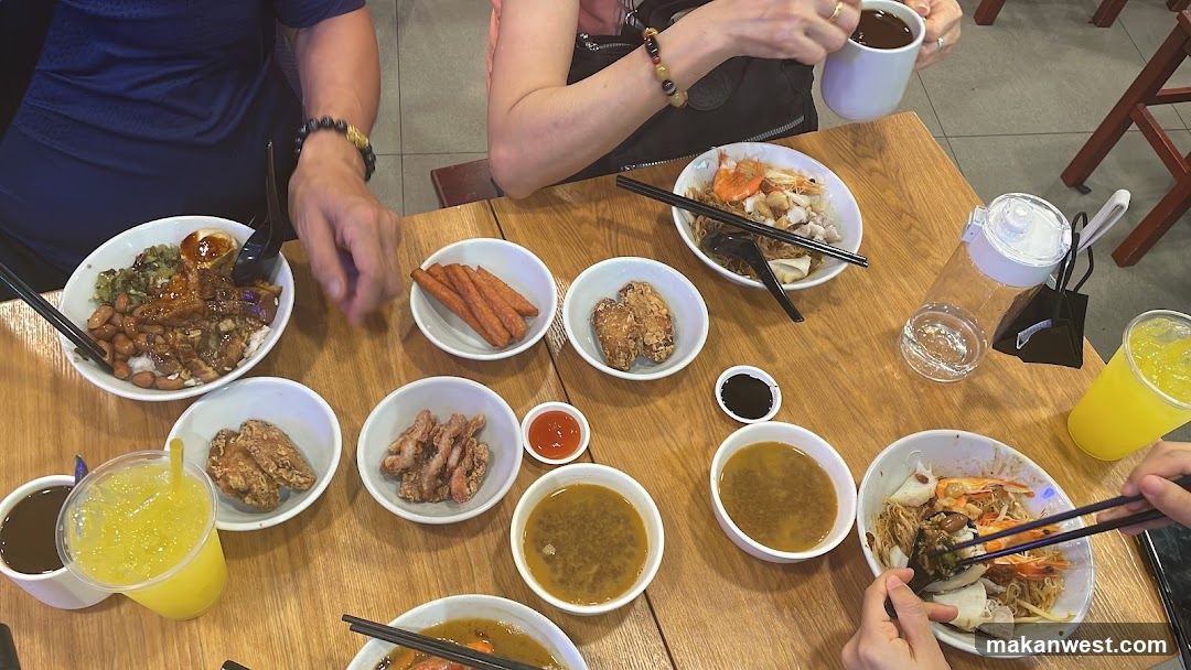 Dining Table with Various Dishes