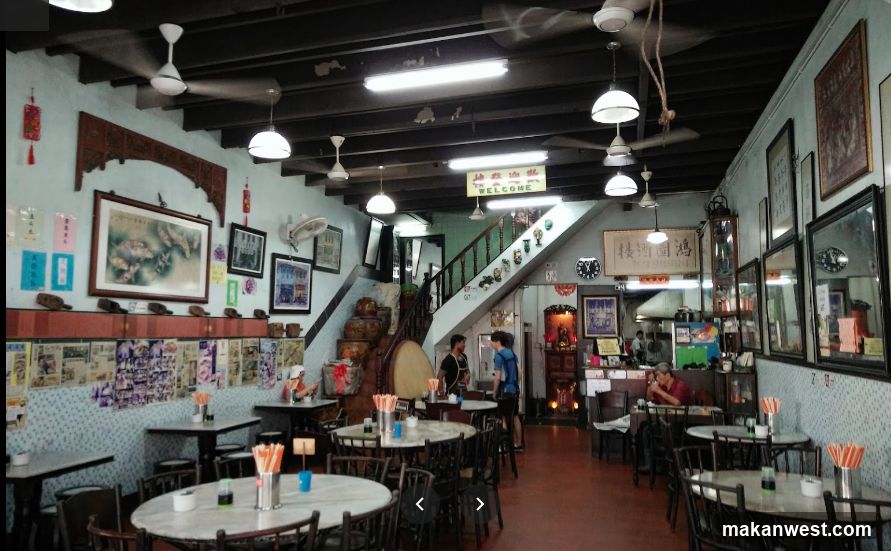 Interior of a traditional restaurant or cafe