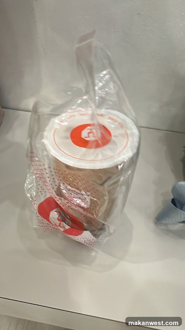 Brewed Coffee Cup in Plastic Bag