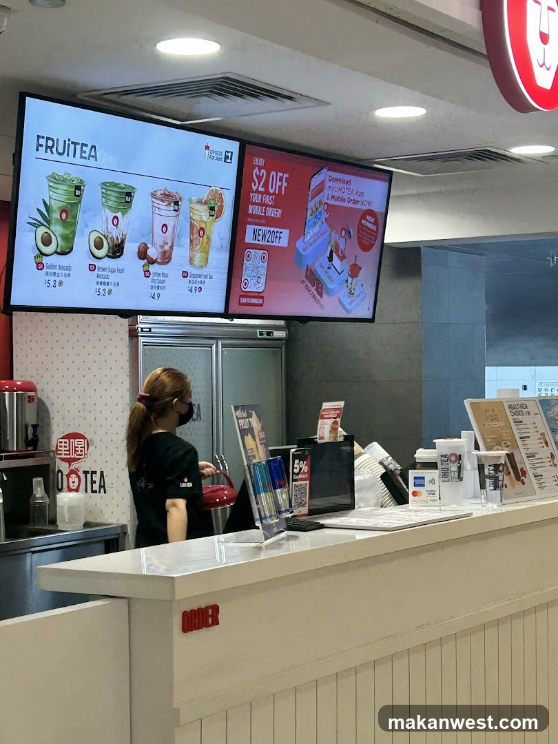 Fruitea Counter Interior