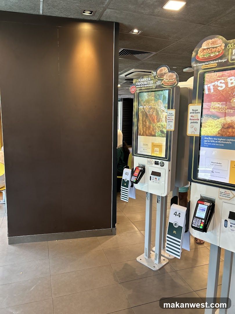 McDonald's Self-Ordering Kiosk Area