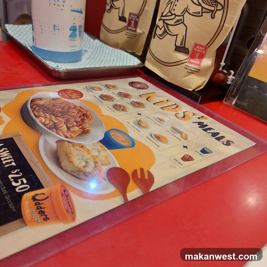 Kids Meals Menu Display