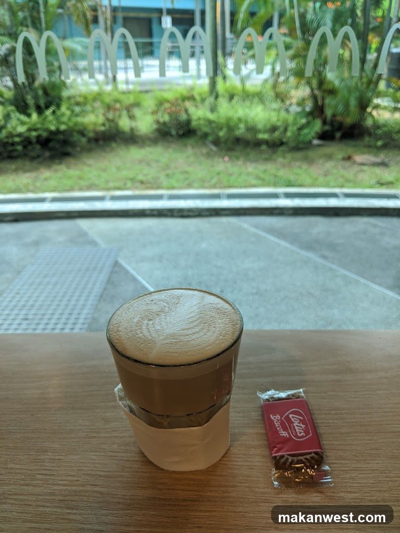 Latte with Lipton Sugar Pack