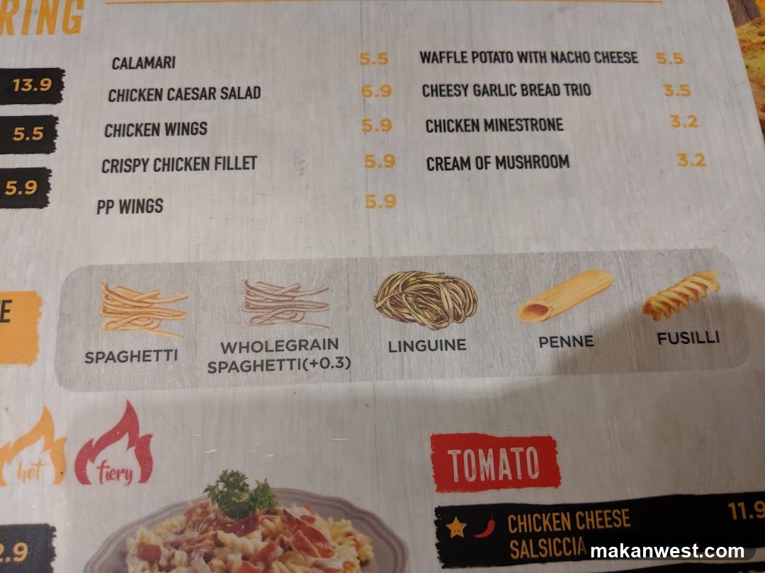 Restaurant Menu Page
