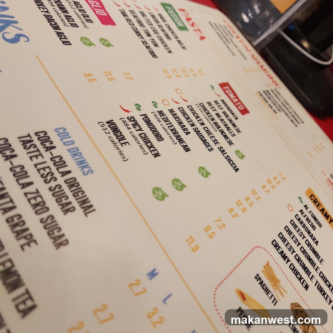 Restaurant Menu Page