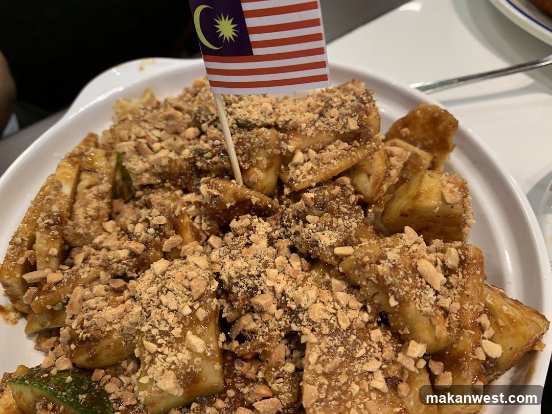 Malaysian Flag Dish with Crispy Topping