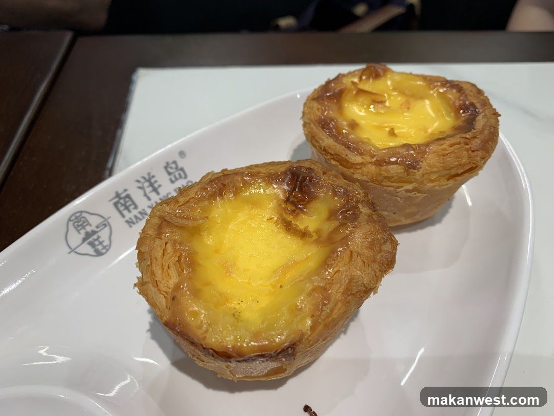 Egg Tarts on a Plate