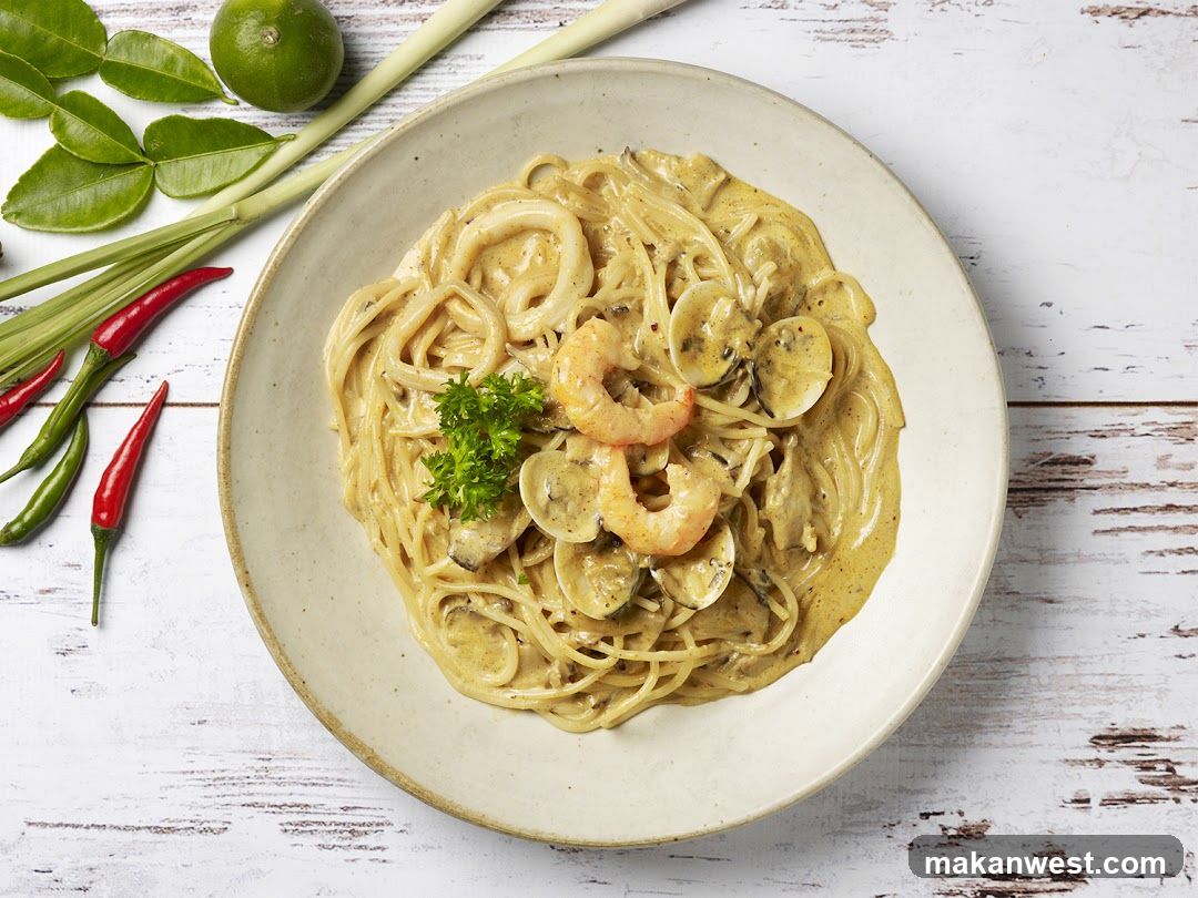 Creamy Pasta with Shrimp and Mushrooms