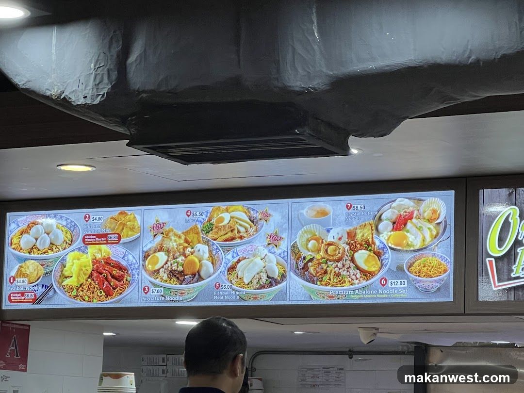 Noodle Shop Menu Board