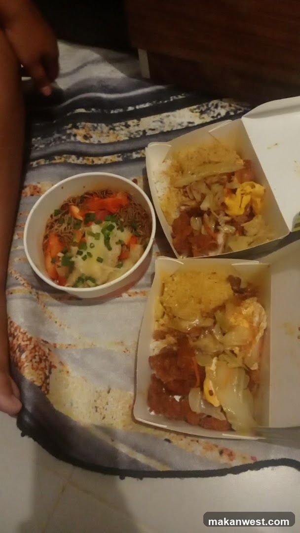 Takeout Meal on Bed