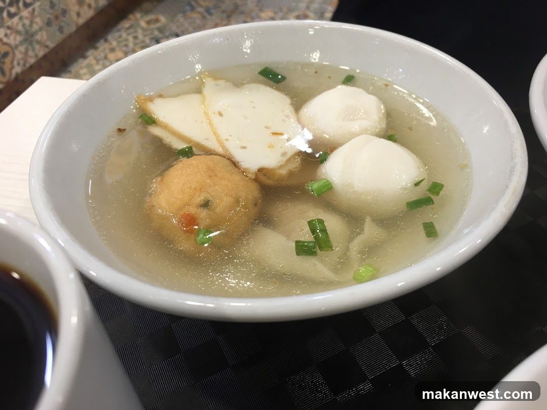 Soup Bowl with Fish Balls and Tofu