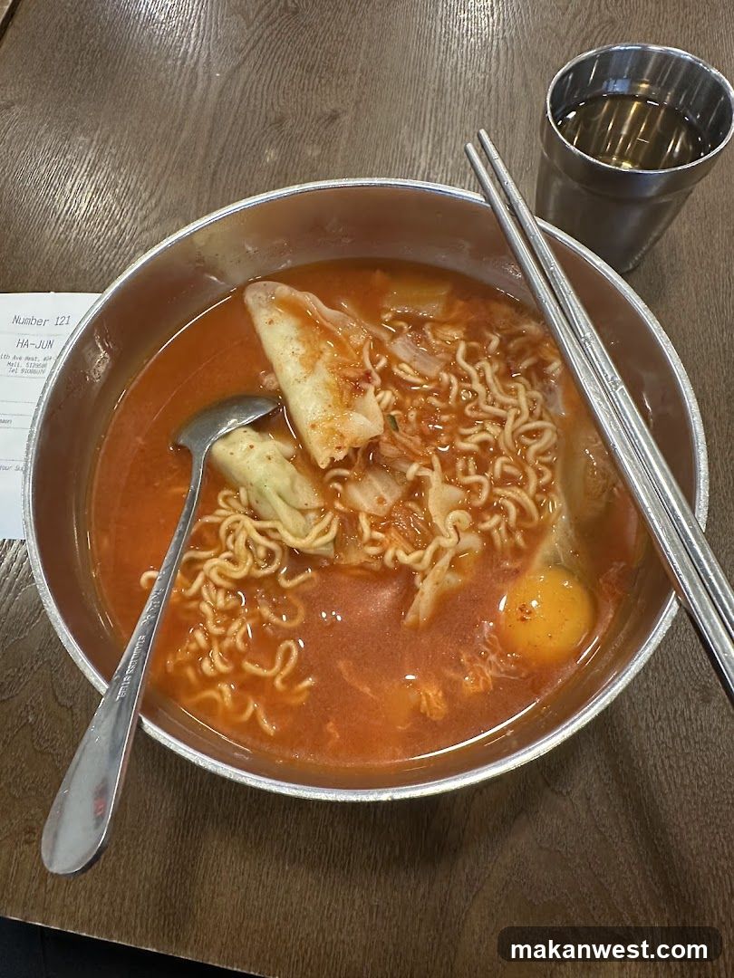 Spicy Ramen Bowl with Egg and Kimchi