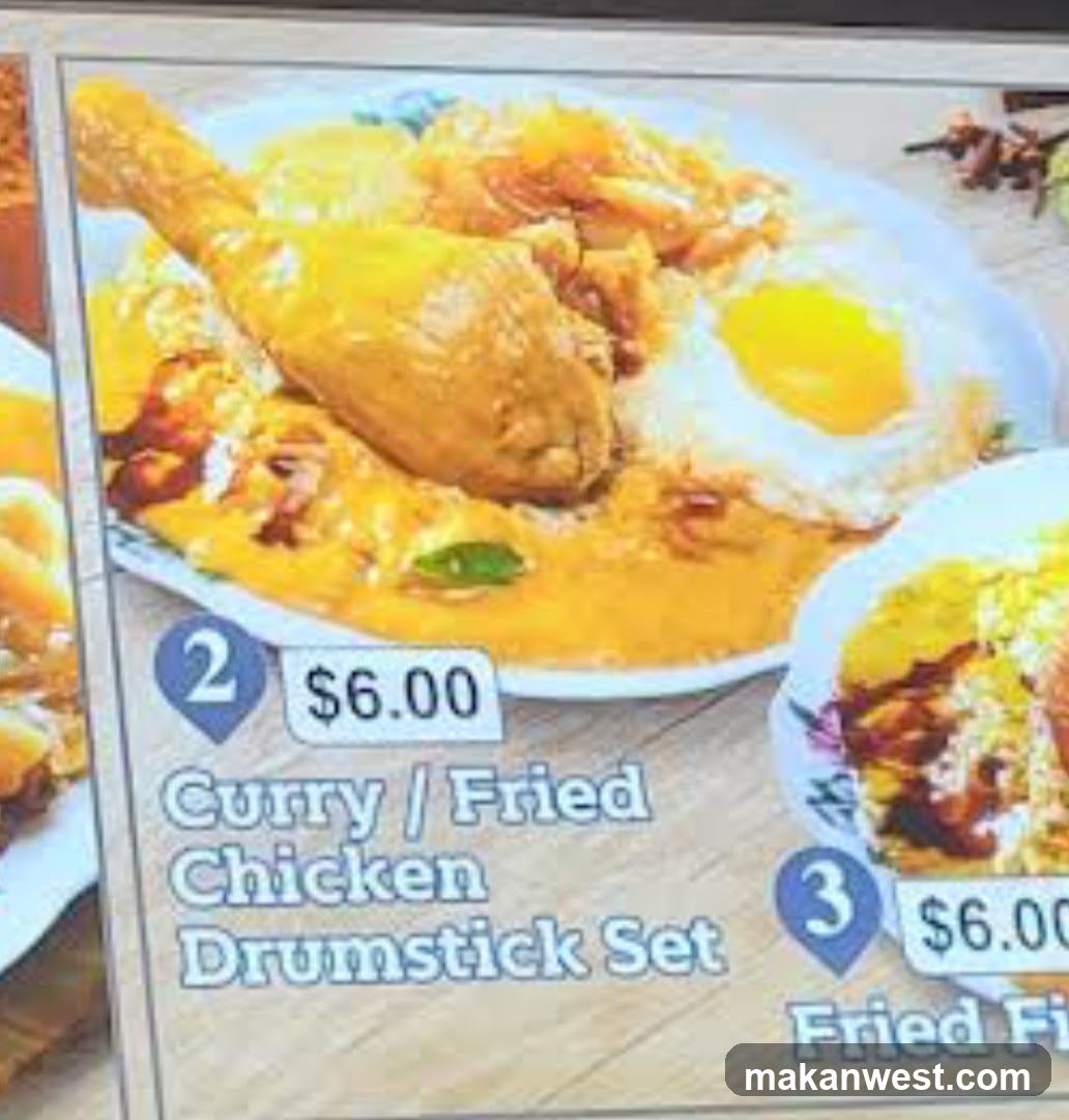 Curry Fried Chicken Drumstick Set Menu