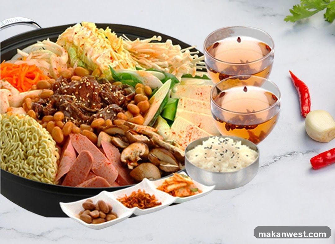 Korean Hot Pot Spread