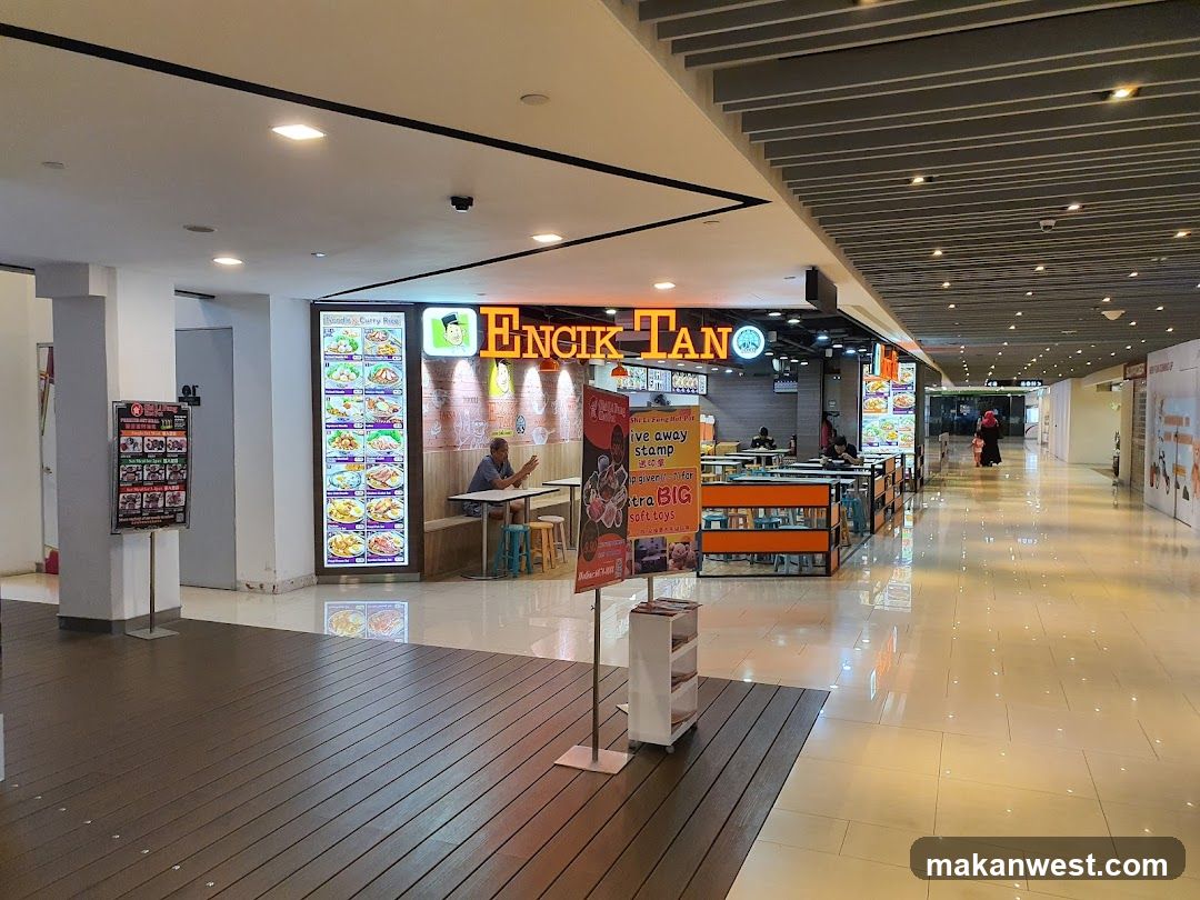 Food Court Interior with Shop Front View