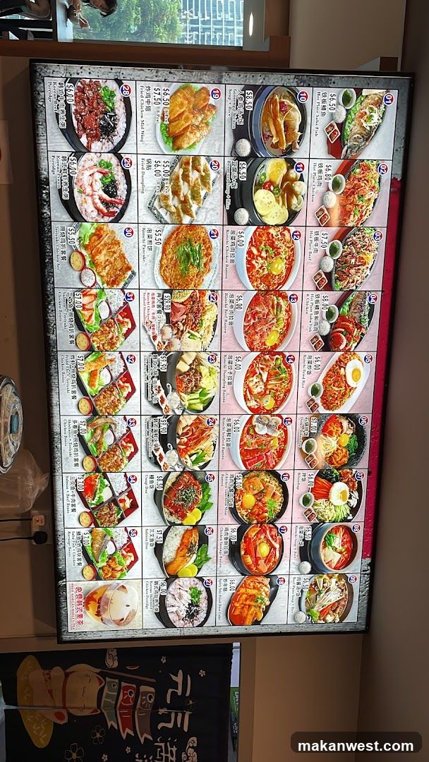 Korean Cuisine Menu Board