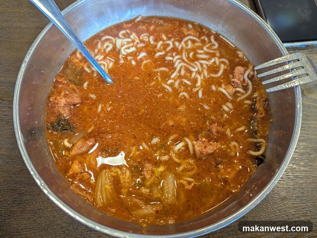 Bowl of Spicy Noodle Soup