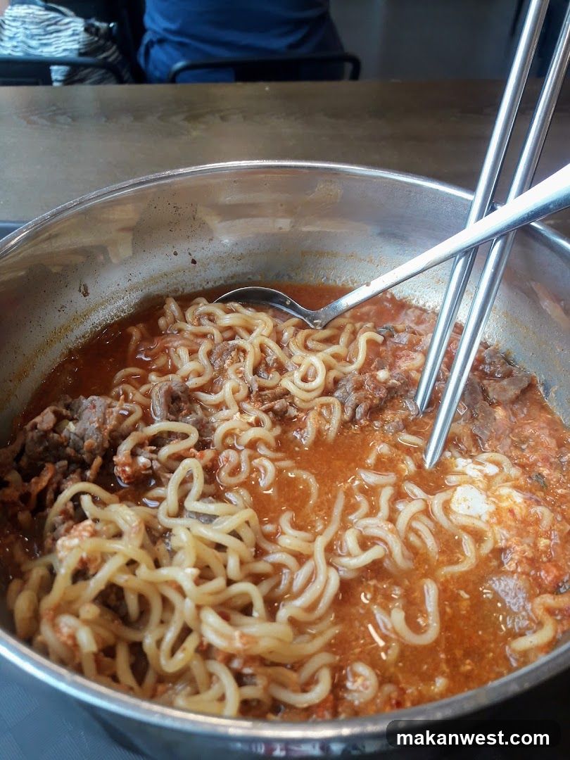 Bowl of Spicy Ramen with Beef