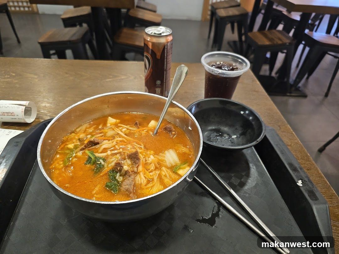 Korean Soup Meal at Restaurant