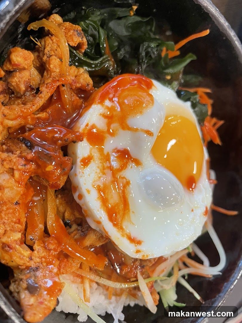 Bowl with Fried Egg and Kimchi