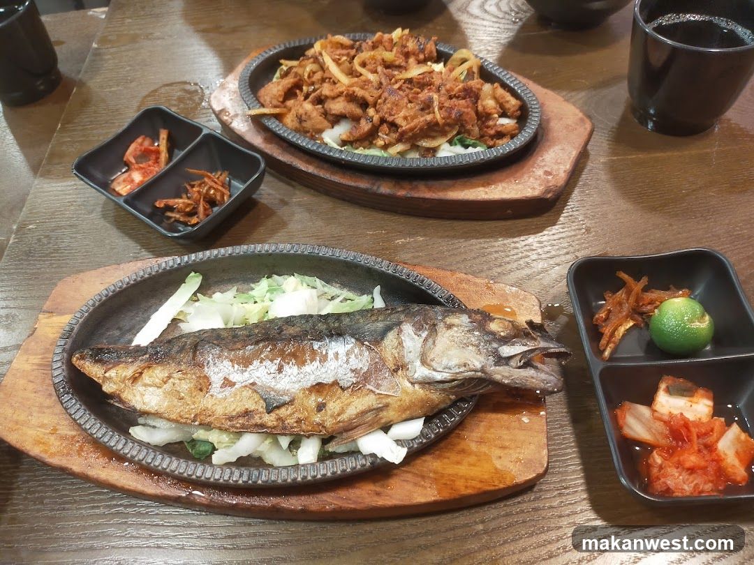 Korean Sizzling Dishes Table Setting