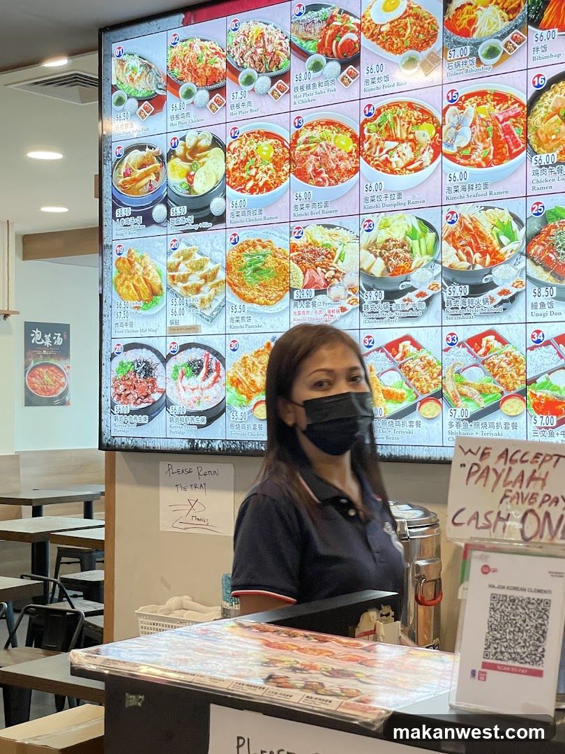 Restaurant Interior with Menu Board