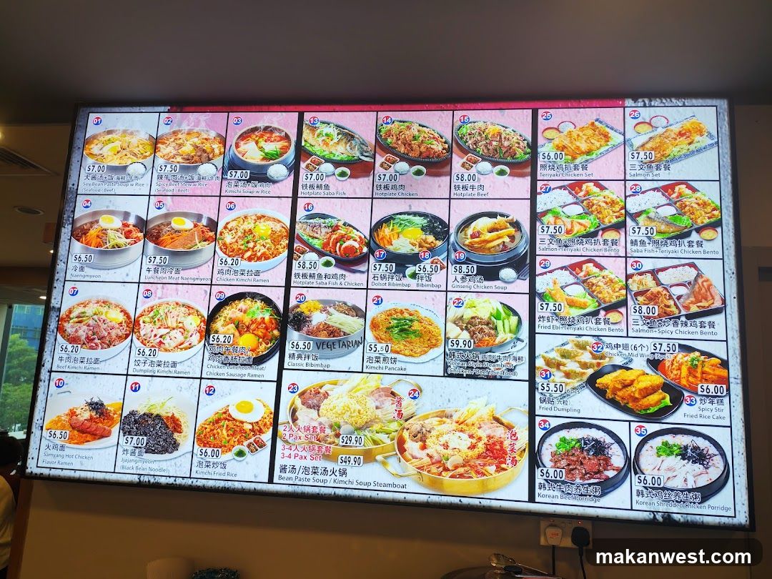 Restaurant Menu Board