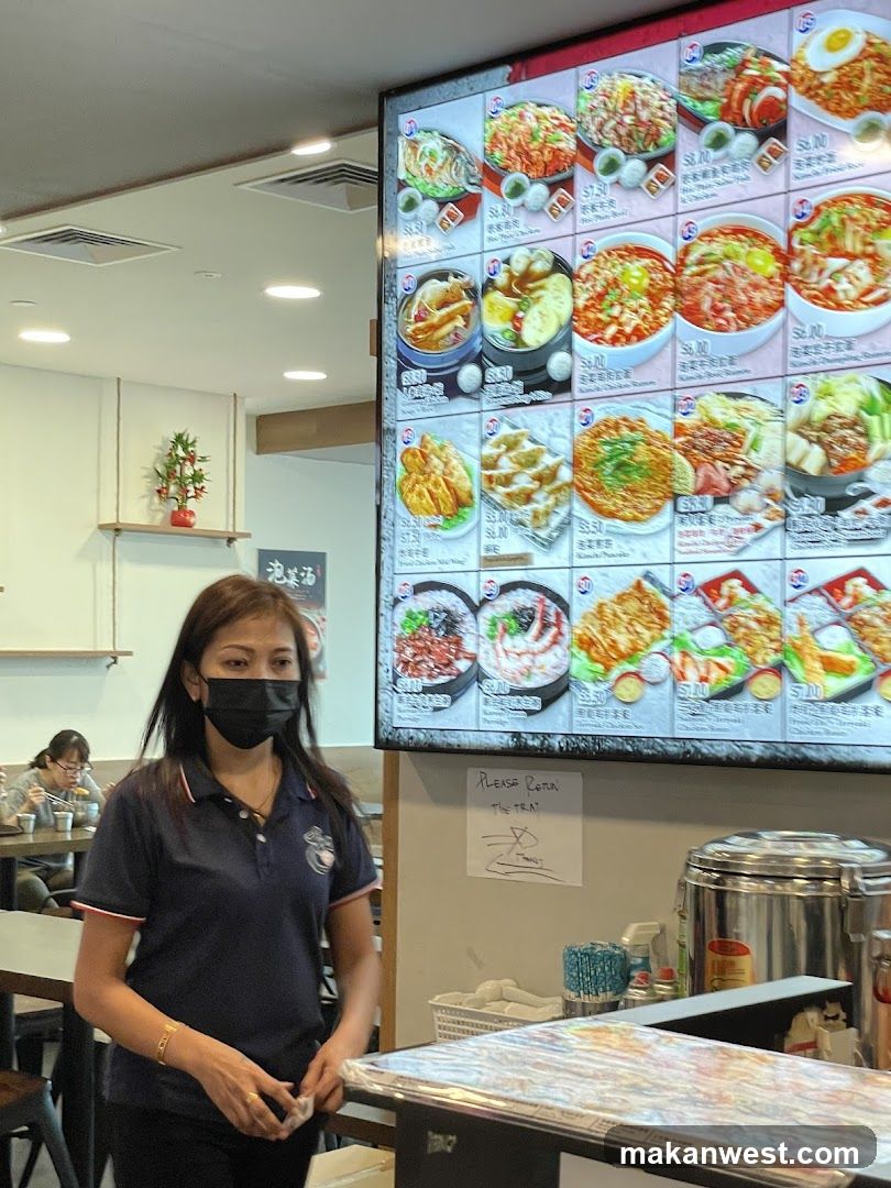 Restaurant Interior with Menu Board