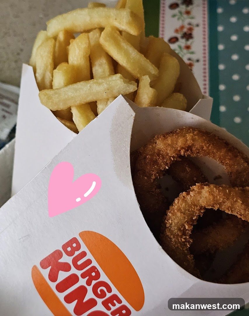 Burger King Fries and Onion Rings