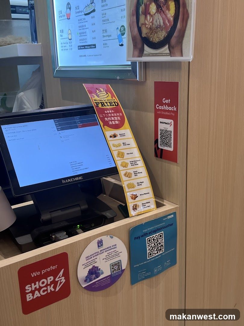 Cashier Counter Display